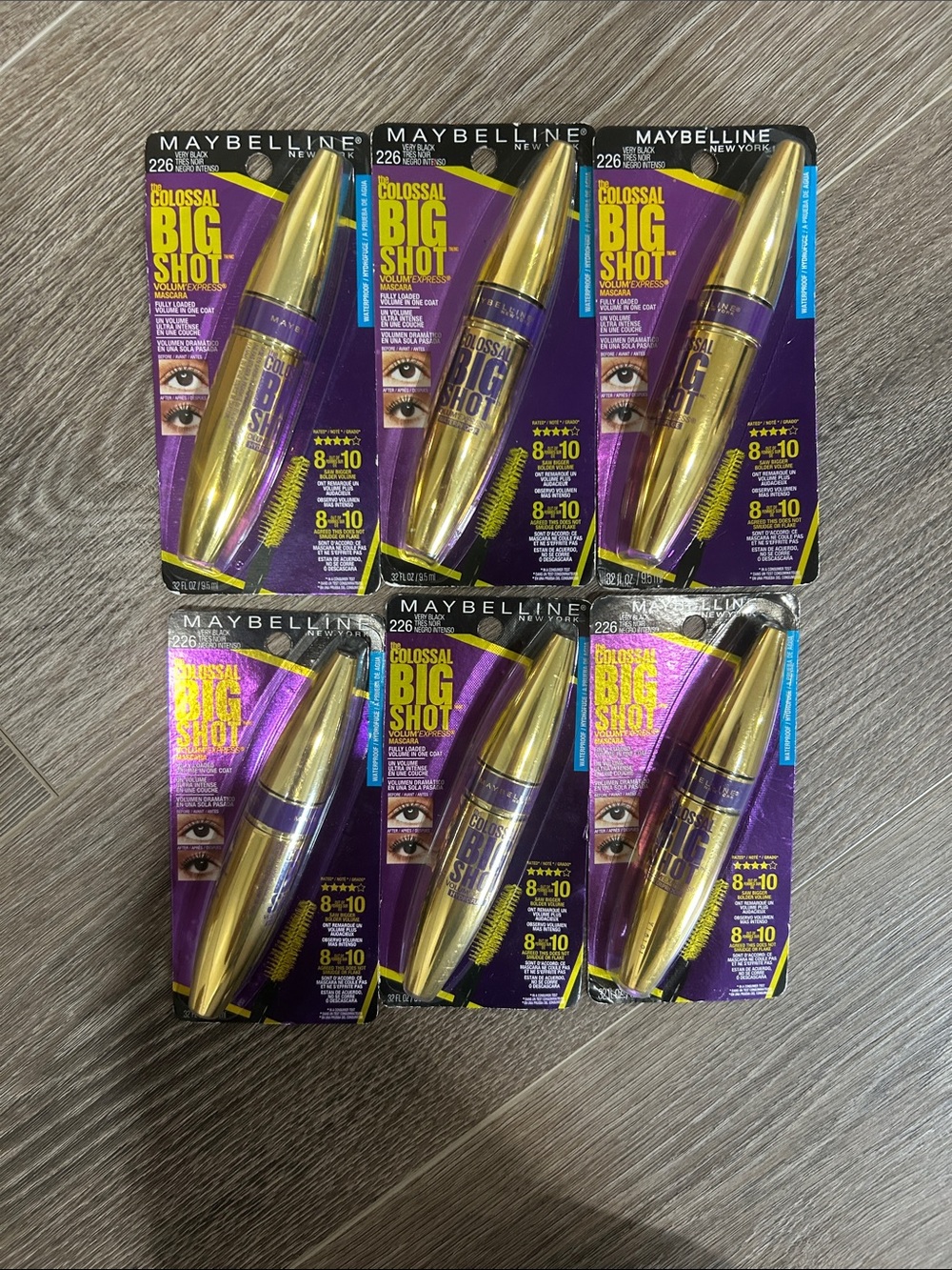6X Maybelline Colossal Big Shot Mascara Waterproof #226 very black 🌸FIRM PRICE 🌸